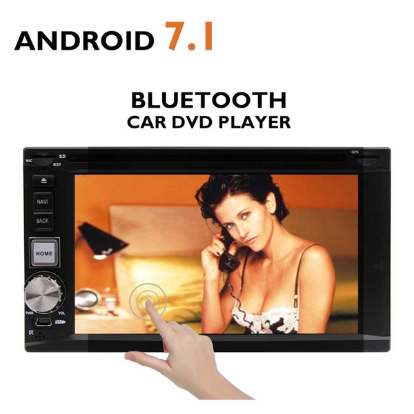 Android 7.1 Double Din Car DVD Player 6.2'' Octa Core Car Stereo Radio GPS Navigation Bluetooth Multimedia Player 2G+32G WIFI AM