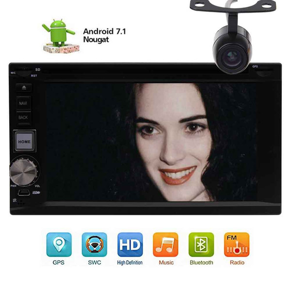 6.2'' Android 7.1 Octa Core Car Radio Stereo BT Double Din HeadUnit 2din Auto Audio GPS Navigation Car DVD CD Player