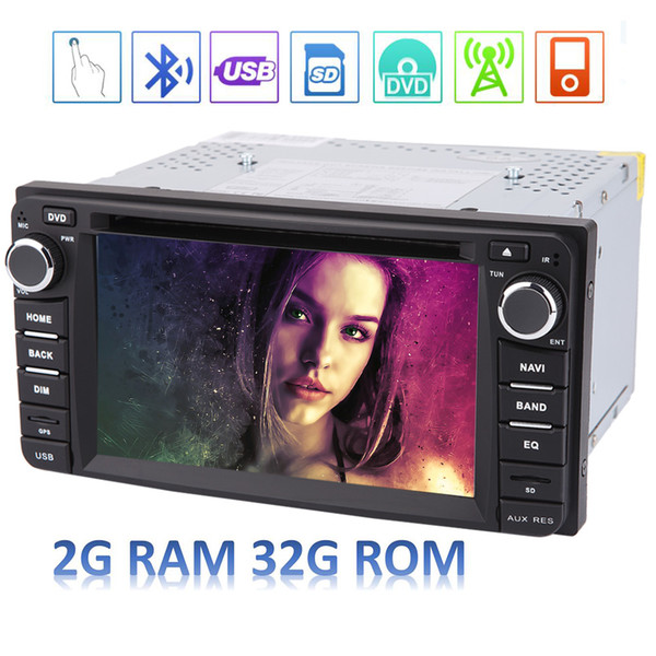 Android 7.1 Car DVD Player Double 2 Din Car Autoradio Stereo GPS Navigation Octa Core 2GB 32GB Radio Bluetooth/Mirrorlink/OBD2/SWC