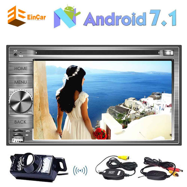 Eincar Qcta Core Car DVD Player Android 7.1 System GPS Radio Stereo 6.2'' Capacitive Touchscreen Headunit Autoradio Bluetooth Wifi 4G/3G