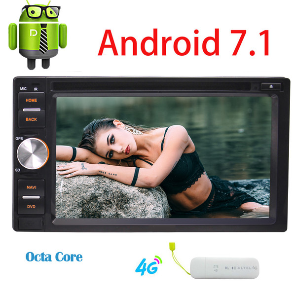 Eincar 6.2'' Android 7.1 Car DVD Player Stereo Octa Core 2GB+32GB 1024*600 Resolution Multi-touch Screen Head Unit 2G RAM GPS Navigation