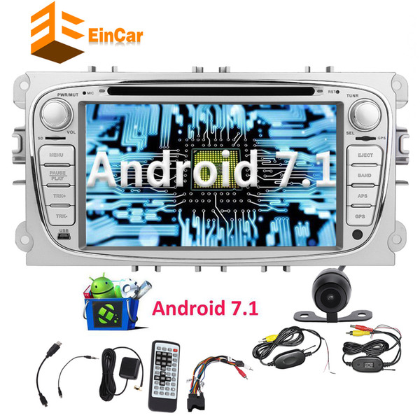 Android 7.1 Car DVD Stereo Octa Core 7'' In Dash GPS Navigation 2GB 32GB Car Radio Audio Receiver for Ford Bluetooth Headunit