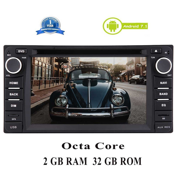 EinCar Android 7.1 Double 2 Din In Dash Car Stereo Octa Core 2GB RAM car DVD CD Player/GPS/Car Radio Bluetooth