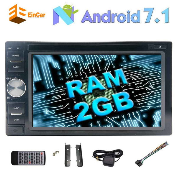 EinCar Android 7.1 Car Stereo 6.2'' Double Din car DVD Player HD Touchscreen GPS Navigation Car Radio Audio Player Bluetooth/WiFi