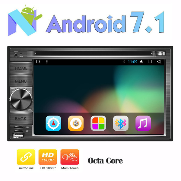 Double din Android Car Radio Stereo in Dash 6.2'' GPS Car DVD Player Octa-core Navigation Bluetooth Autoradio Headunit Wifi Remote Control