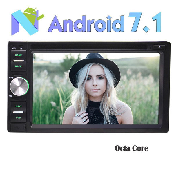 EinCar Octa Core 6.2'' Car DVD Player Double 2Din Android 7.1 2GB+32GB In Dash Car Stereo Radio 1024*600 Touchscreen GPS Navigation