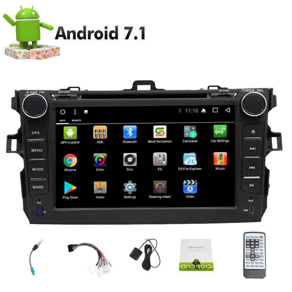 Android 7.1 Octa Core Touch Screen Car Stereo Double Din In Dash Navigation GPS 2DIN HeadUnit car DVD Player Autoradio Bluetooth