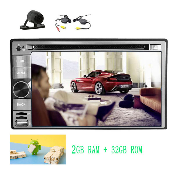 Excellent Android 7.1 Nougat Dashboard Car DVD Player Stereo Entertainment System Wifi Bluetooth Mirrorlink OBD2 FM/AM Radio Car Deck Dual