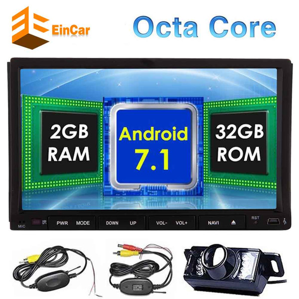 Eincar Android 7.1 Car DVD Player in Dash Double din GPS Navigation 7'' Touchscreen Stereo system Octa-core 32G ROM Car Radio Stereo