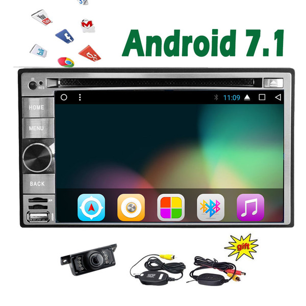 Universal Double 2din Android 7.1 Car Audio Stereo in Dash car DVD Video Player FM/AM Radio GPS Navigation Map Autoradio Bluetooth