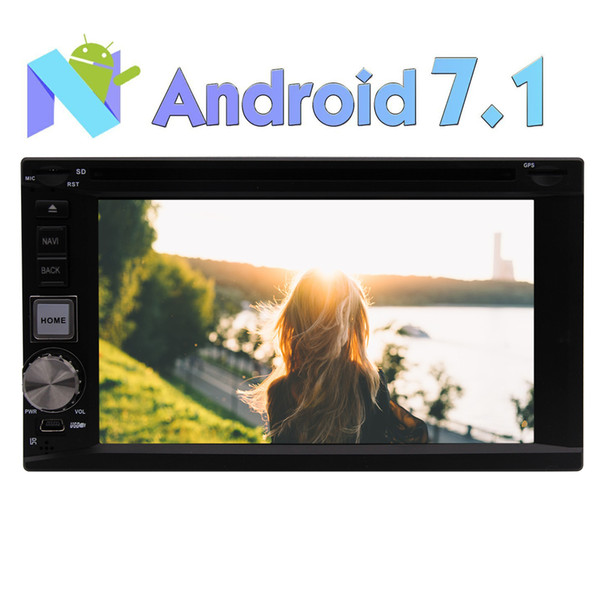 Double 2 Din HeadUnit In Dash Android 7.1 Radio Octa-core Car GPS Stereo 6.2'' car DVD Player Autoradio Bluetooth Sat Navigation