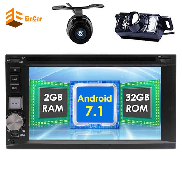 Dual Camera WiFi Model 6.2'' Android 7.1 Octa-core Car DVD Navigation GPS Stereo AM/FM Radio/WiFi/Bluetooth/Mirrorlink/USB/SD