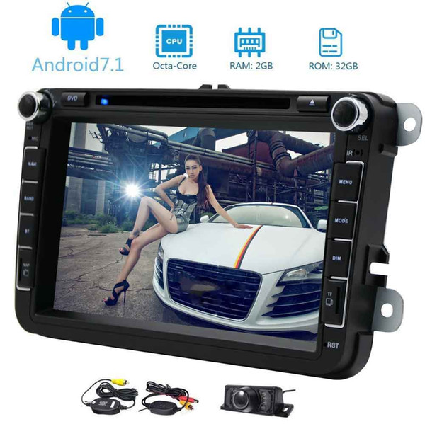 Eincar Wireless Rear View Camera for Parking+canbus+Android 7.1 Double Din 8 Inch In Dash Car Stereo Car Dvd Player Receiver Audio Video