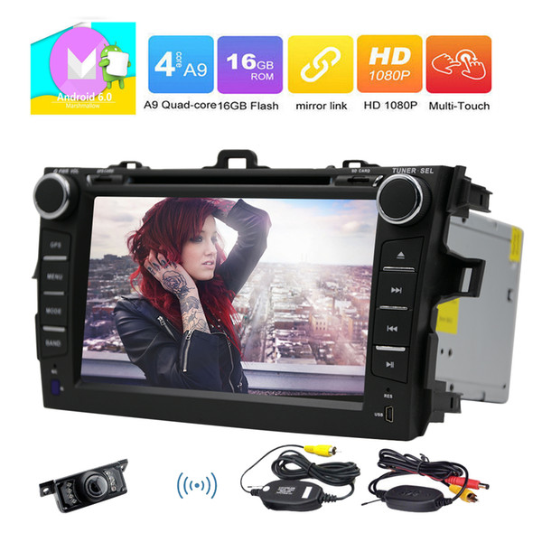 Eincar 7'' Double Din In Dash Car Radio Stereo FOR COROLLA(2007-2013) GPS Navigation Stereo Bluetooth Car Radio car DVD CD Player WIFI