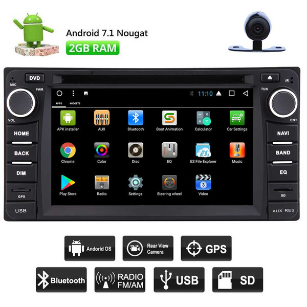 Eincar Double 2Din Android 7.1 Car DVD Player Octa-Core 2G+32G stereo for TOYOTA Corolla EX(2008~2013) Radio 6.2'' In Dash GPS