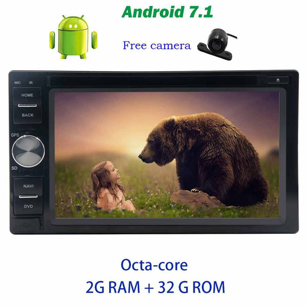 Rear view camera+Double Din Car Stereo Eincar Android 7.1 GPS Nav Octa-core Car dvd Player Auto Radio car PC DAB+,Digital TV