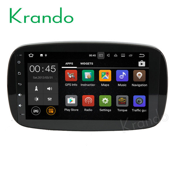 Krando Android 7.1 9'' car dvd radio for BENZ Smart Fortwo 2016+ gps navigation player Steering wheel control wifi dab+