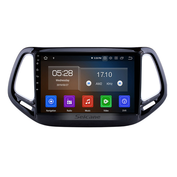 Android 9.0 10.1 inch HD Touchscreen Car Radio for 2017 Jeep Compass With Mirror Link WIFI GPS Navigation USB Support 4G Car dvd SWC OBD2