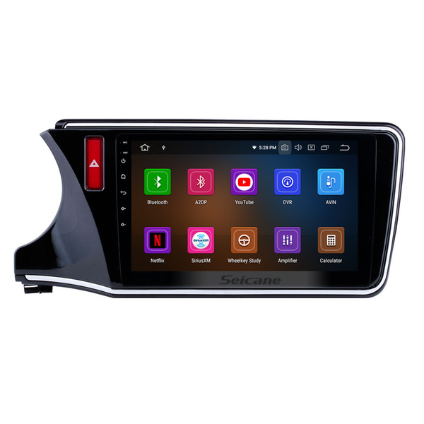 Android 9.0 10.1 inch HD Touchscreen Car Stereo for 2014-2017 HONDA CITY LHD with Bluetooth GPS navi support Steering Wheel Control car dvd