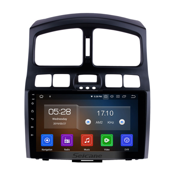 Hot selling Touchscreen 9 inch Android 9.0 Car GPS Navi Radio for 2005-2015 Hyundai Santa Fe with Bluetooth WIFI USB support Car dvd DVR