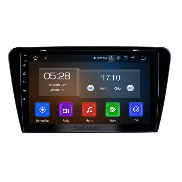 OEM 10.1 inch HD Touchscreen Android 9.0 Car Stereo GPS Navigation for 2015 2016 2017 SKODA Octavia (UV) with Bluetooth WIFI support car dvd