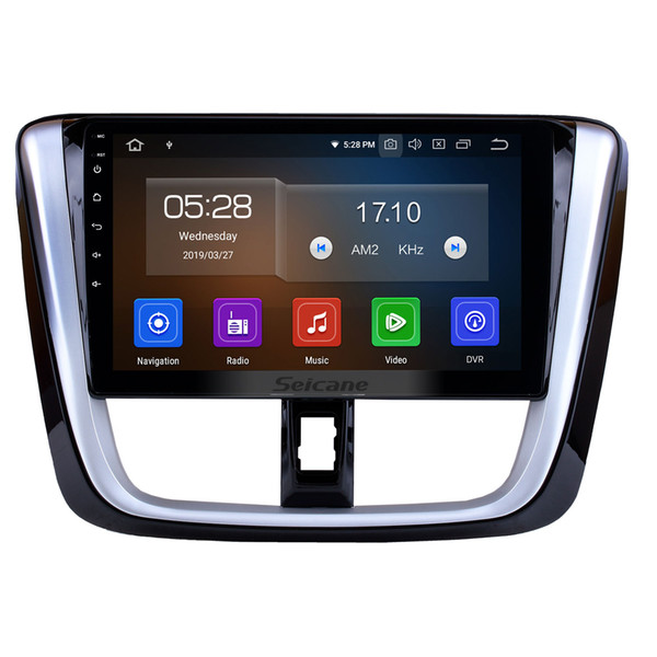 10.1 inch Android 9.0 HD Touchscreen Car Stereo GPS Navigation for 2014 2015 2016 2017 TOYOTA VIOSHD with Bluetooth Support Car dvd DVR OBD2