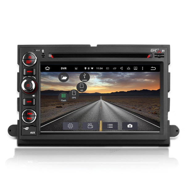 4G RAM 32/64G ROM Android 8.0/9.0 System Double Din Car DVD For Ford Explorer Expedition montego Edge GPS Navi Receiver Mirror Screen WIFI