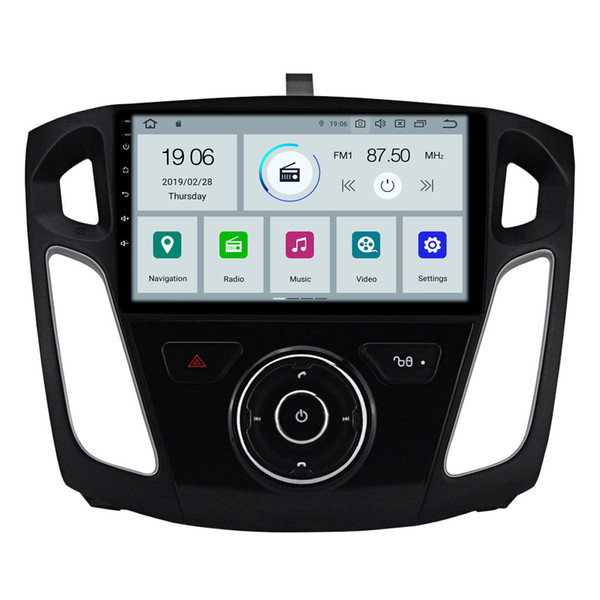 COIKA Android 9.0 System Quad Core Car DVD Auto Radio For Ford Focus 3 2012-2016 Stereo GPS Navi Screen WIFI 4G RDS 2+16G RAM BT SWC