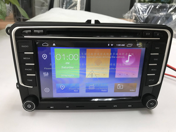 7 inch 2 Din Android 8.1 car gps radio stereo car dvd player for VW GOLF 6 Polo Bora JETTA B6 PASSAT Tiguan SKODA OCTAVIA