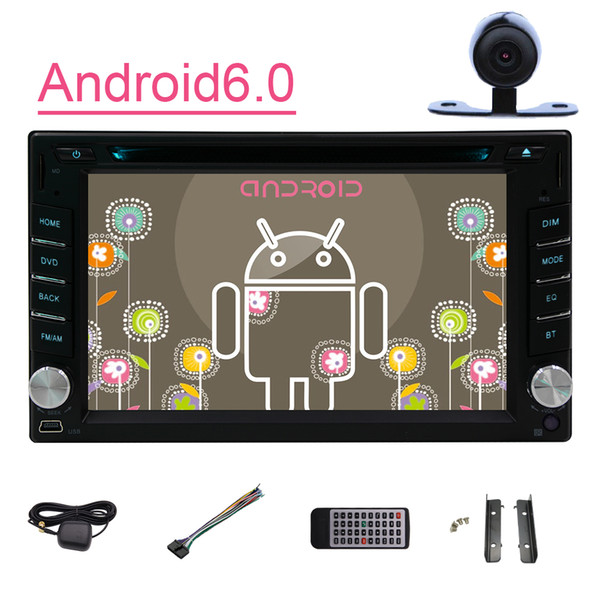 Android 6.0 Quad Core 1.6ghz 16G ROM 6.2'' Car GPS Navigation car DVD Player 1080P Video Play Monitor Multi Touchscreen