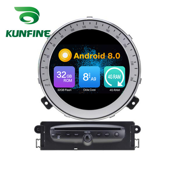 Octa Core 4GB RAM Android 8.0 Car DVD GPS Navigation Multimedia Player Car Stereo for BMW Mini Cooper After 2006-2013Year Radio Headuint Wif