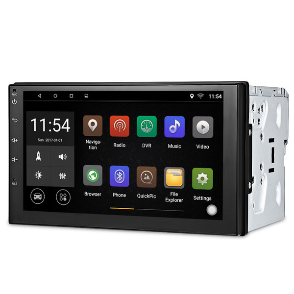 Universal Android GPS Navigation Car DVD Player 2 Din Bluetooth Touch Screen Car Stereo Radio Multimedia Player Support Steering-wheel RDS