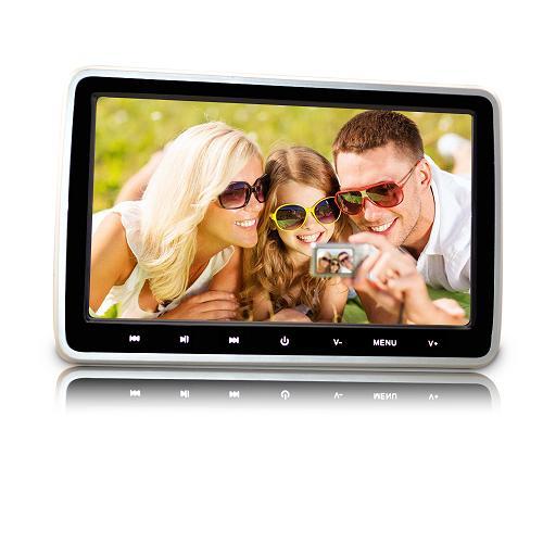 10.1 Inch Ultra-thin Car Backseat Headrest Portable car DVD Player with Headphones and HDMI Port/USB/SD Card Slot