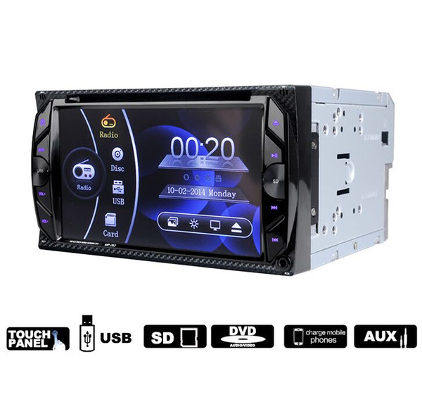 262 Car Audio Digital Touch Screen 6.2 inch Bluetooth FM Hands Free Calls Auto Radio Double Din 32G Car DVD Player In-dash Stereo Video