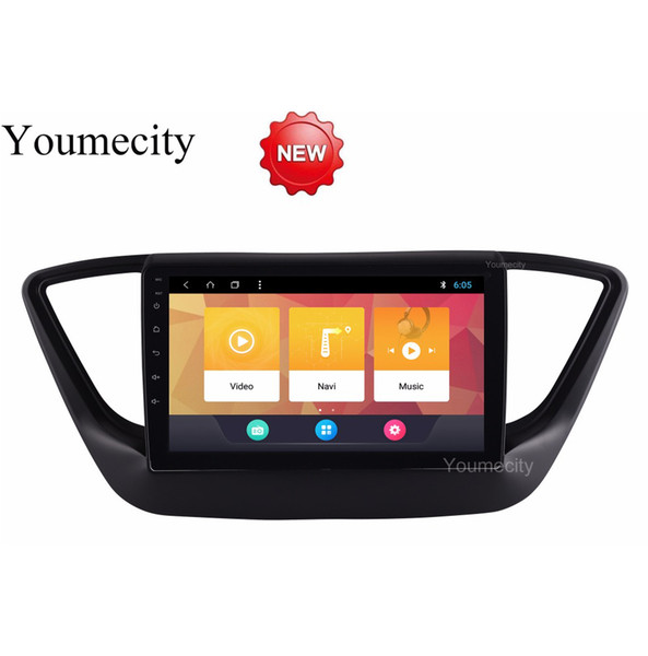 Android 8.1 Car DVD for Hyundai Solaris 2017 2018 2 DIN GPS radio video Multimedia player Capacitive IPS Screen RDS