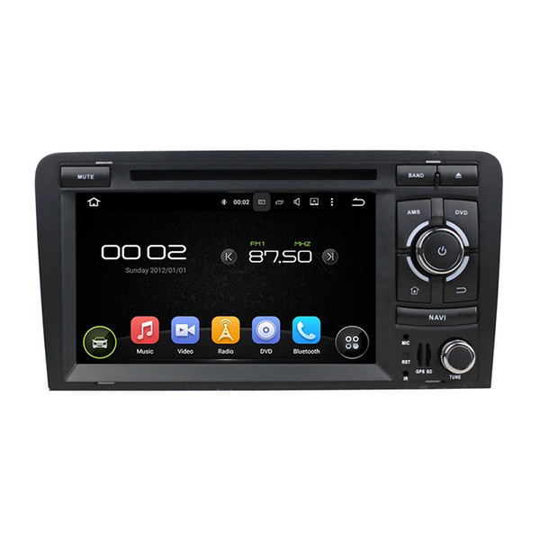 Car DVD player 7inch Andriod 6.0 for Audi A3 with GPS,Steering Wheel Control,Bluetooth, Radio