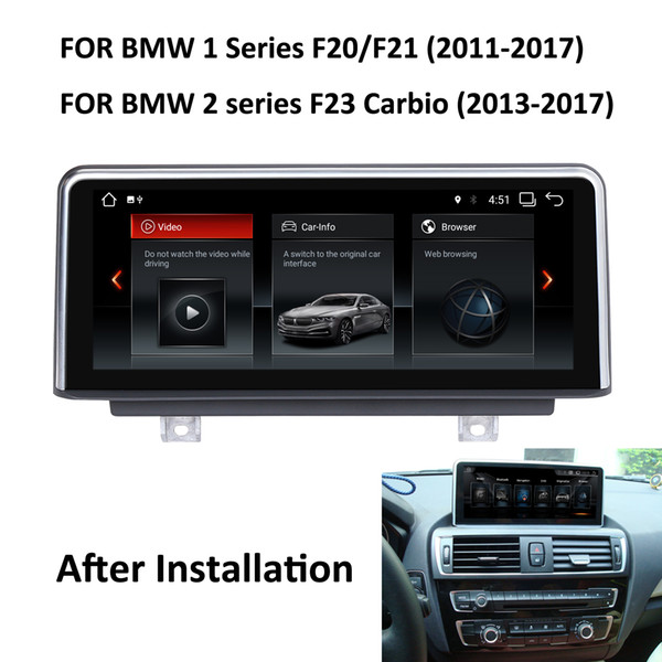 COIKA 10.25 Android 7.1 System Ca Video Player For BMW F20/F21 F23 Cabrio 2+32G RAM GPS Navi BT Phonebook OBD DVR Mirror Screen Car DVD