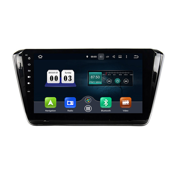 Car DVD player for Skoda Superb 2015 10.1inch Octa core Andriod 8.0 with GPS,Steering Wheel Control,Bluetooth, Radio