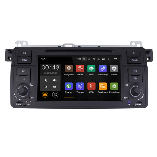 Joyous Autoradio Single 1 Din Quad Core 1024*600 Car DVD Plyer GPS Navigation For BMW E46 M3 318 320 325 Head Unit Audio Stereo