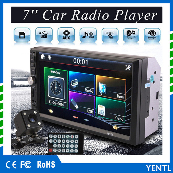 Free shipping yentl 7012B 2 Din Car Video Player Car DVD 7 inch Bluetooth FM Radio Car MP5 Player Bluetooth Stereo FM Radio USB/TF AUS In