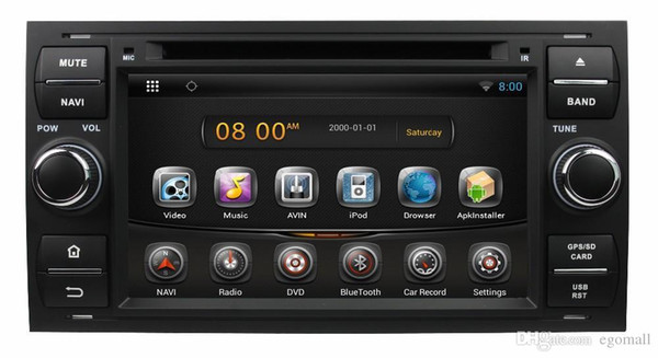 Pure Android 4.4 7inch Car DVD Player for Focus/Mondeo/S-max/C-max/Galaxy/Fiesta Form/Fusion/Connect with GPS 3G Wifi Map Radio