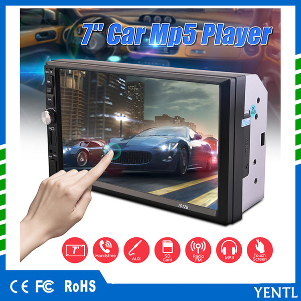 Yentl brand Bluetooth 7 inch universal Radio Double 2 din Car DVD Player dash Car PC 7 inch touch screen Video Mutimedia Entertainment