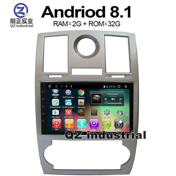 QZ industrial HD 9inch Android 8.1 T3 for Chrysler 300C 2000-2014 Car DVD player with Canbus GPS 3G 4G WIFI BT SWC Navigation Radio RDS Map