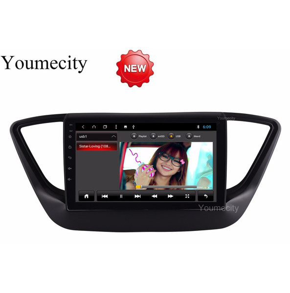 Octa Core 32G ROM Android 8.1 Car dvd gps player for Hyundai Solaris 2017 2018 car radio video Stereo Audio navigation