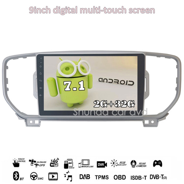 SHUNDA 9 inch HD Android 7.1 T3 for KIA KX5 Sportage 2016 2017 Car dvd radio player with Canbus box Sensor 3G 4G WIFI GPS BT Radio