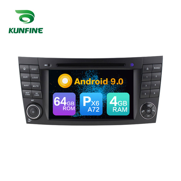 Android 9.0 Core PX6 A72 Ram 4G Rom 64G Car DVD GPS Multimedia Player Car Stereo For Benz E-W211/E200/E220/E240/E270/E280 Radio Headunit