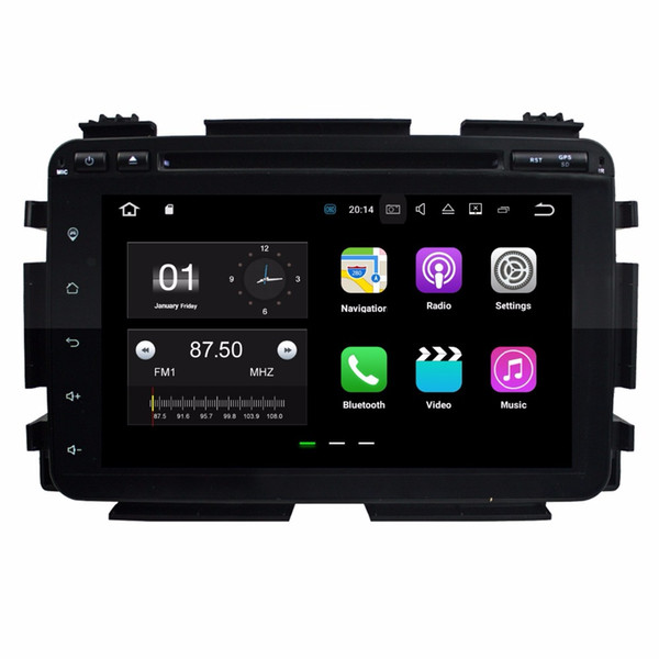 Android 7.1 Quad Core Car DVD Car Radio DVD GPS Multimedia Player for Honda HRV HR-V VEZEL 2015 2016 2GB RAM Bluetooth WIFI Mirror-link