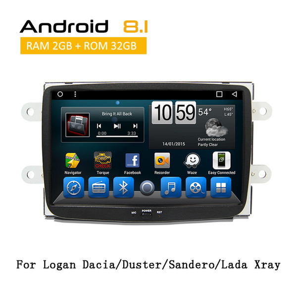 8.0 inch Touch IPS Screen Car DVD For Logan/Dacia/Duster/Sandero /Lada Xray Head Unit High and low compatible Auto Radio