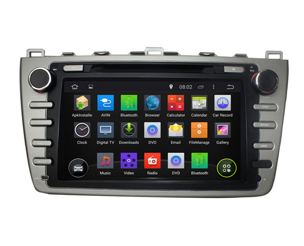 Capacitive Touch Screen 100% Android 4.4 8 inch Car DVD GPS For Mazda 6 2008-2012 Support DVR OBD Built in WiFi 3G With Canbus