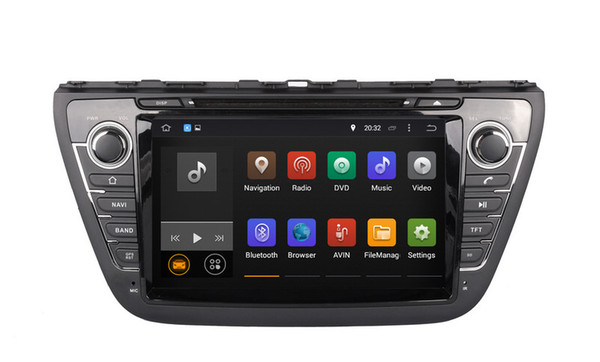 Android 8.0 Car DVD Player GPS Navigation for Suzuki SX4 2014 2015 2016 with Radio BT USB Stereo WIFI 8Core 4G+32G